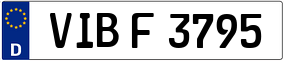 Trailer License Plate